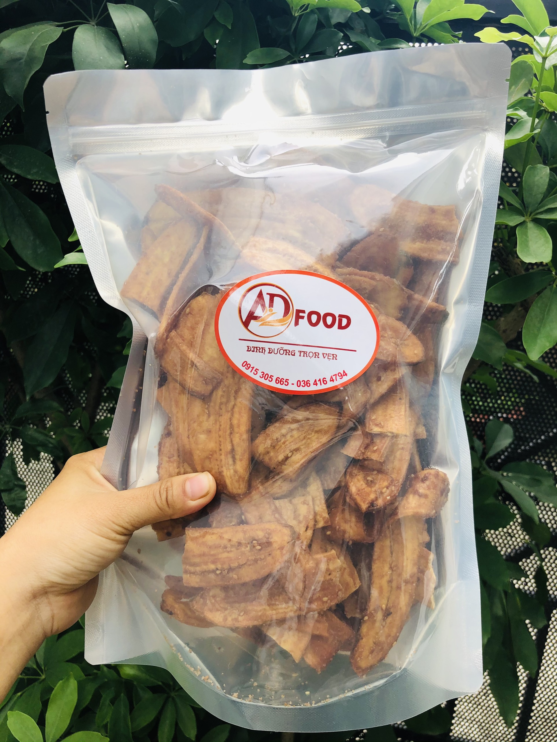500g chuối sấy mè gừng giòn tan