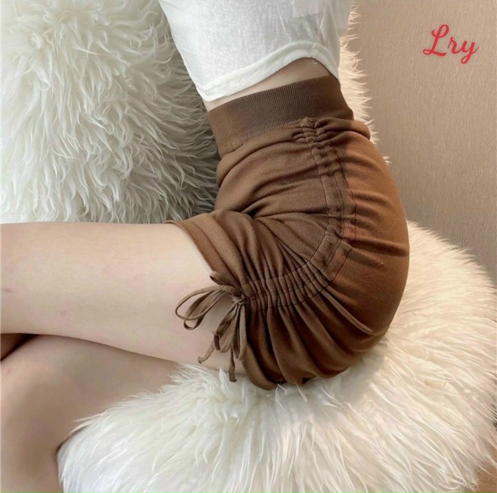 Chân váy rút dây 2 bên chất thun co giãn tốt
