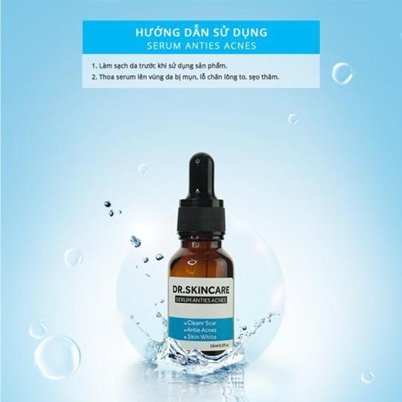 Serum Dr.skincare 15ml giúp loại trừ mụn hoàn toàn kháng viêm diệt khuẩn làm sáng da công nghệ Hàn Quốc