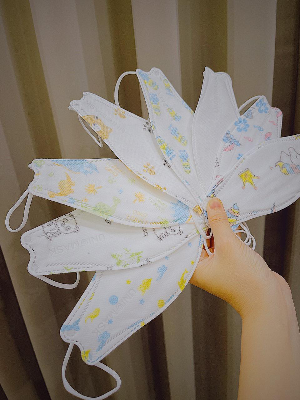 [ Combo 10c] Khẩu trang KF94 Trẻ em Unimask (3-6 tuổi )