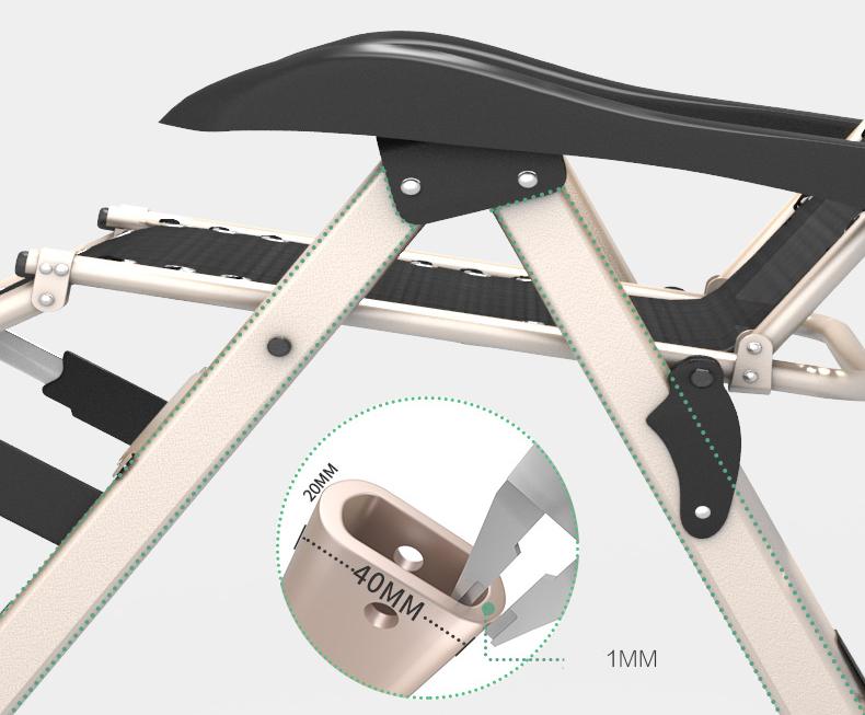 ghế xếp thư giãn + Đệm 3D cao cấp