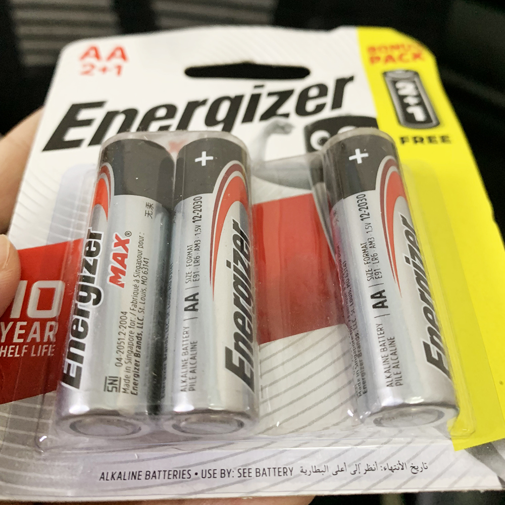 Pin AA Energizer Alkaline Max - Pin Tiểu E91 Vỉ 3 Viên