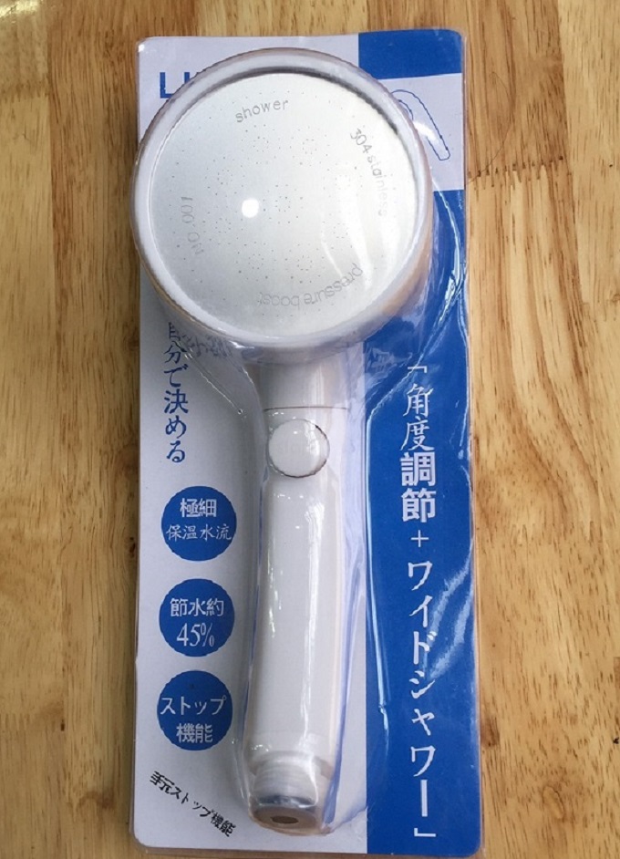 Bát sen tắm tăng áp (nhựa chịu nhiệt) xoay 360 độ (bán riêng Bát sen và Dây sen Inox)