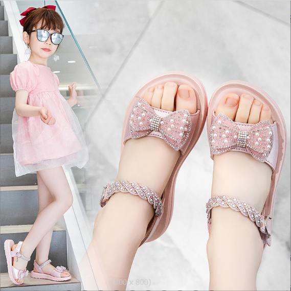 Dép sandal bé gái hàn quốc_TT383