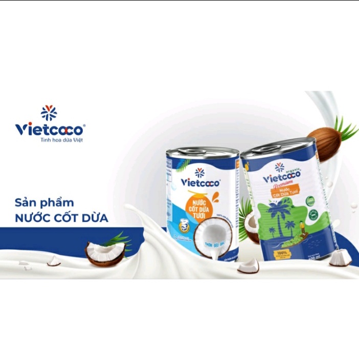 Nước cốt dừa VietCoco lon 400ml