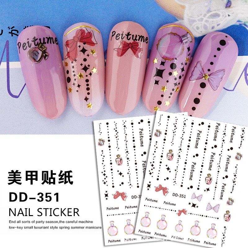 STICKER DÁN MÓNG HÌNH NƯỚC HOA