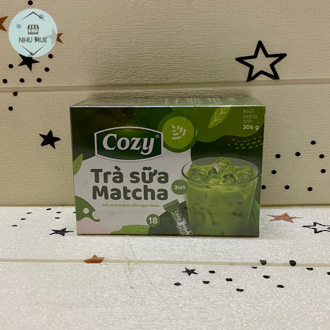 Trà sữa Cozy Matcha 3in1 (hộp 10 gói x 17g)