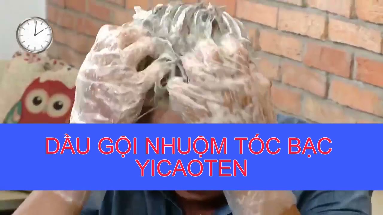 Dầu Gội Đen Tóc YiCaoTen [Hộp 10 Gói]