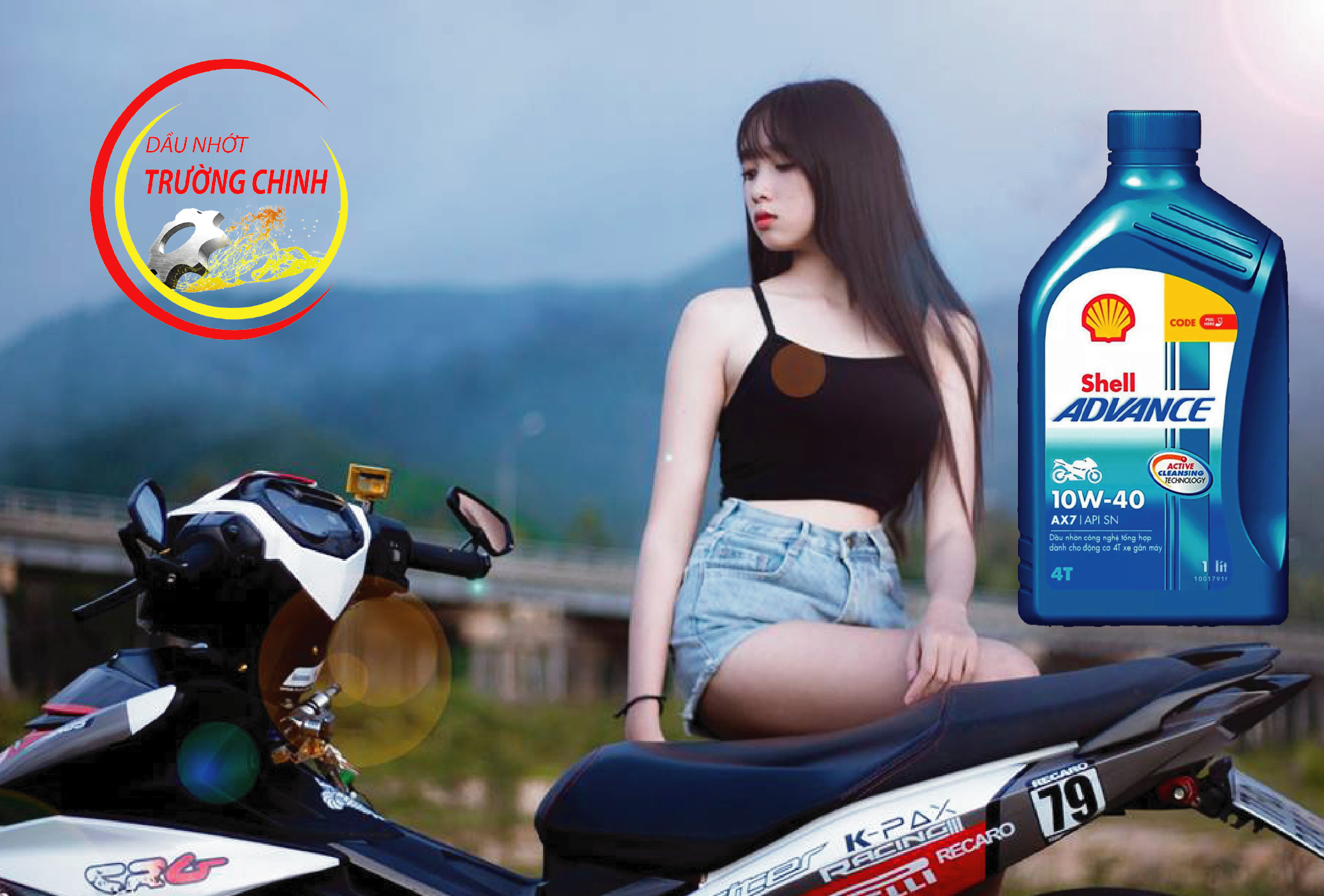 NHỚT SHELL ADVANCE AX7 SCOOTER DÀNH CHO XE GA