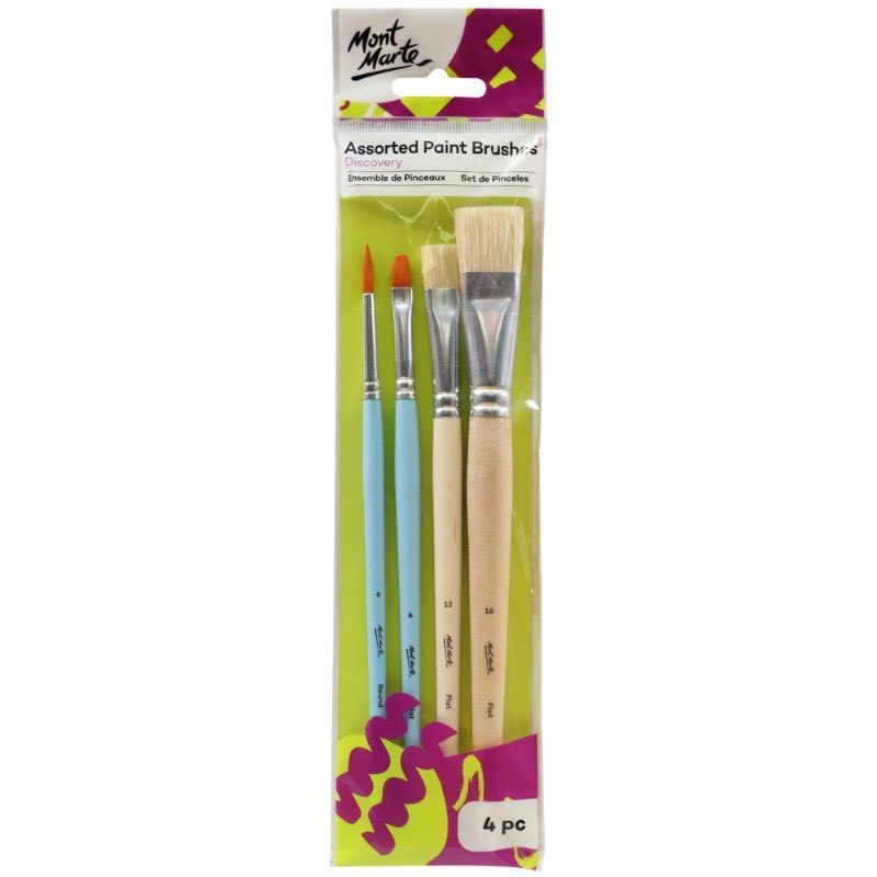 Bộ cọ vẽ Acrylic, Màu nước, Sơn dầu Mont Marte