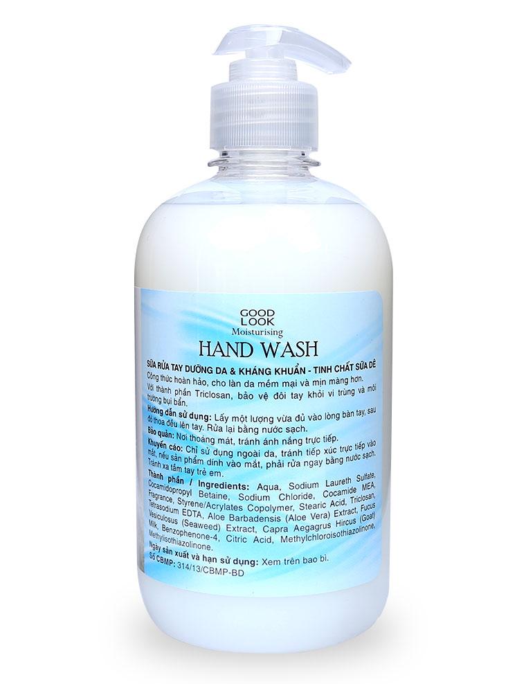 [HCM][Mua 3 chai tặng khăn] Sữa Rửa Tay Nha Đam Good Look (500ml)