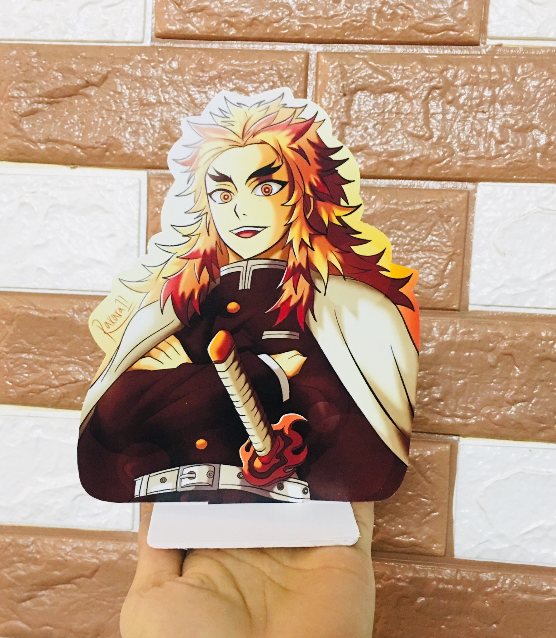 Standee tượng mô hình Kimetsu no Yaiba - Viêm Trụ Rengoku Kyoujurou
