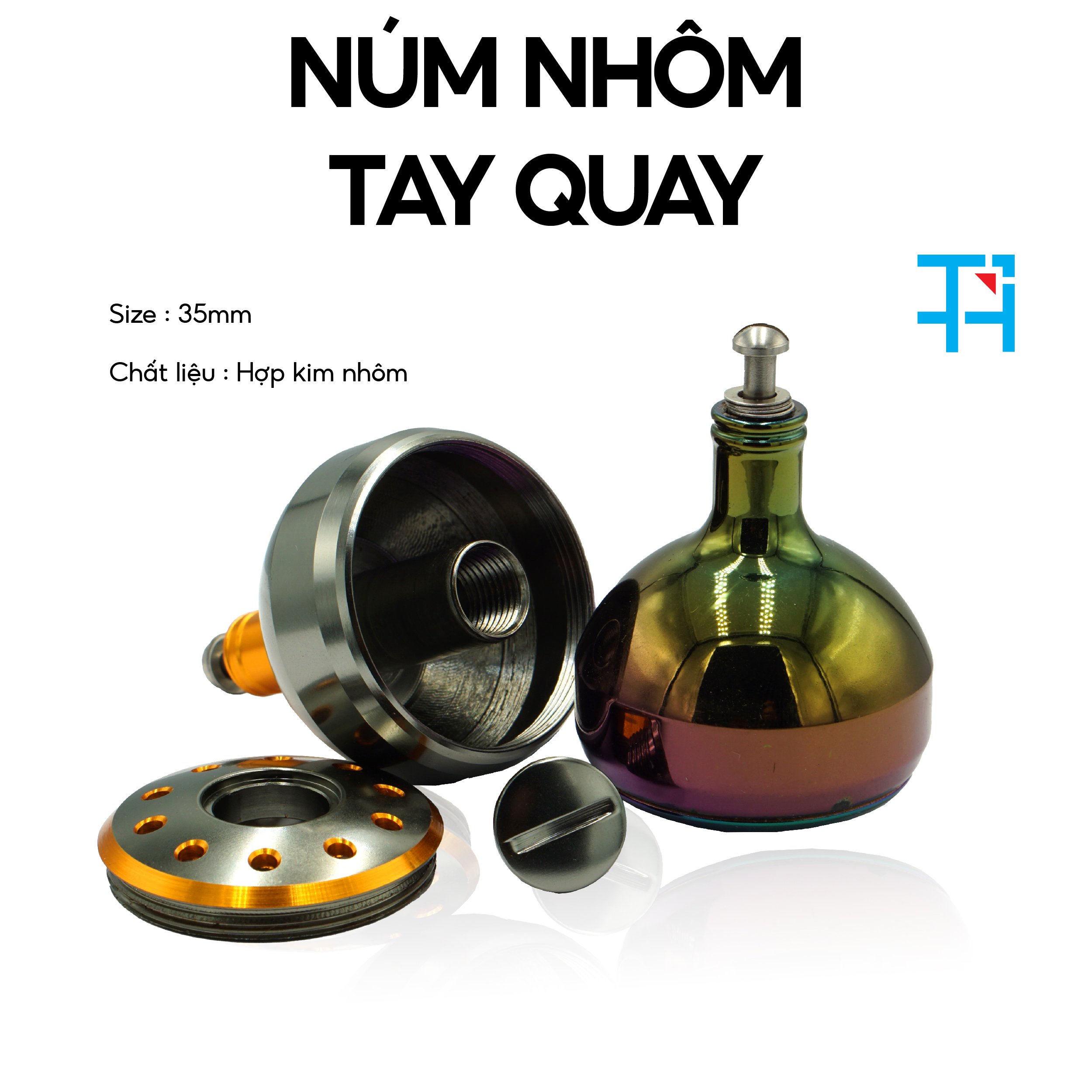 [HCM] Núm Tay Quay Nhôm CNC
