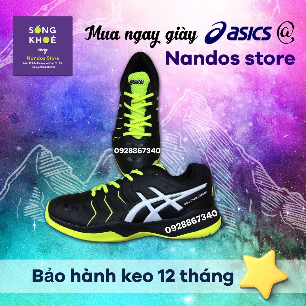 [HCM][GIẢM GIÁ 31%] GIÀY TENNIS A SICS THƯƠNG HIỆU DJO KO.VIC