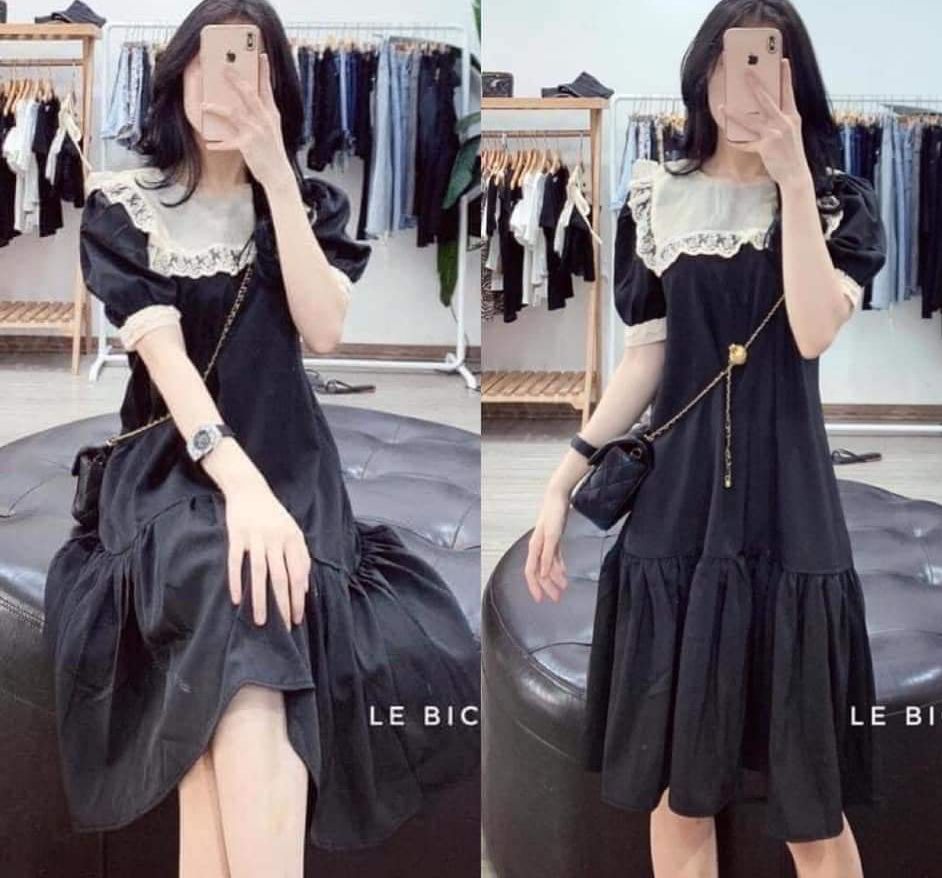 đầm bầu công sở, váy bầu thiết kế mẫu mới-Váy bầu thời trang chất Lụa hàng freesize từ 45 đến 70kg-đầm bầu đẹp