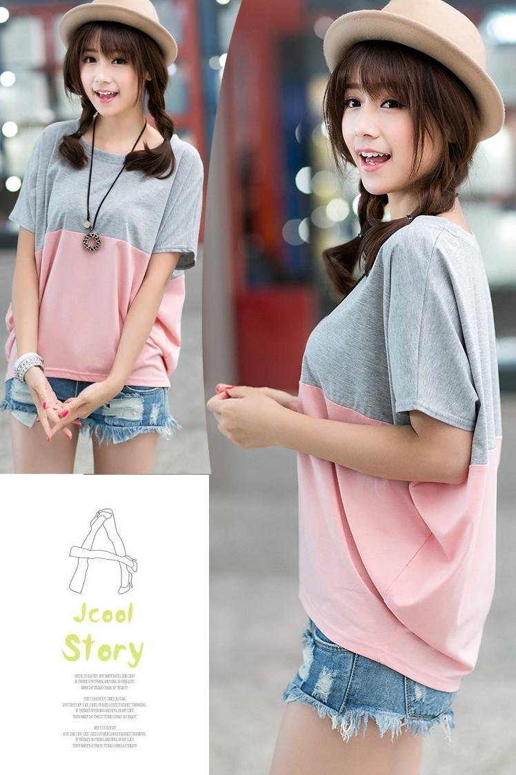 Áo thun nữ 2 màu kiểu cánh dơi A01