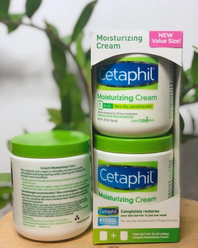 Set 2 kem dưỡng ẩm Cetaphil Moisturizing Cream 566g Hàng Nhập Mỹ Kem Dưỡng Ẩm Cetaphil Dưỡng ẩm và làm mềm da,toàn thân, lành tính với làn da nhạy cảm Cetaphil Moisturizing Cream 20 oz, 2-pack giá rẻ