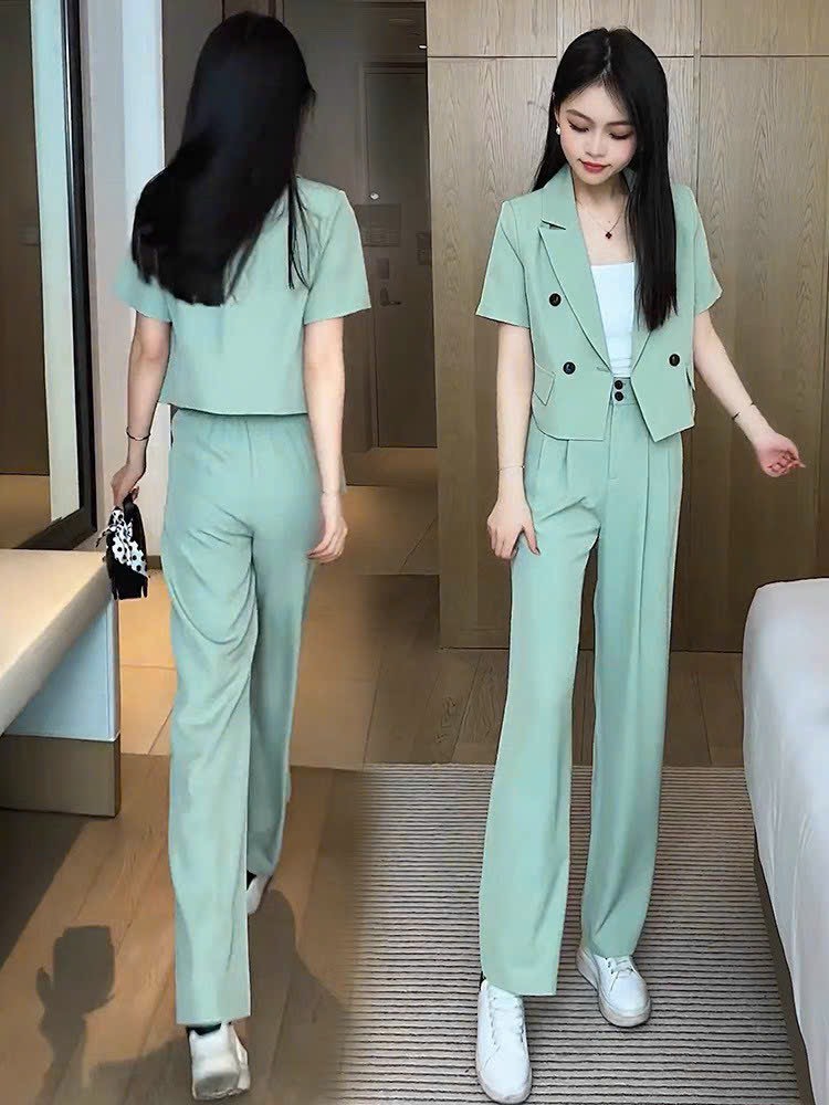 SÉT BỘ VEST QUẦN ỐNG RỘNG CAO CẤP S79295( HÀNG NHẬP)