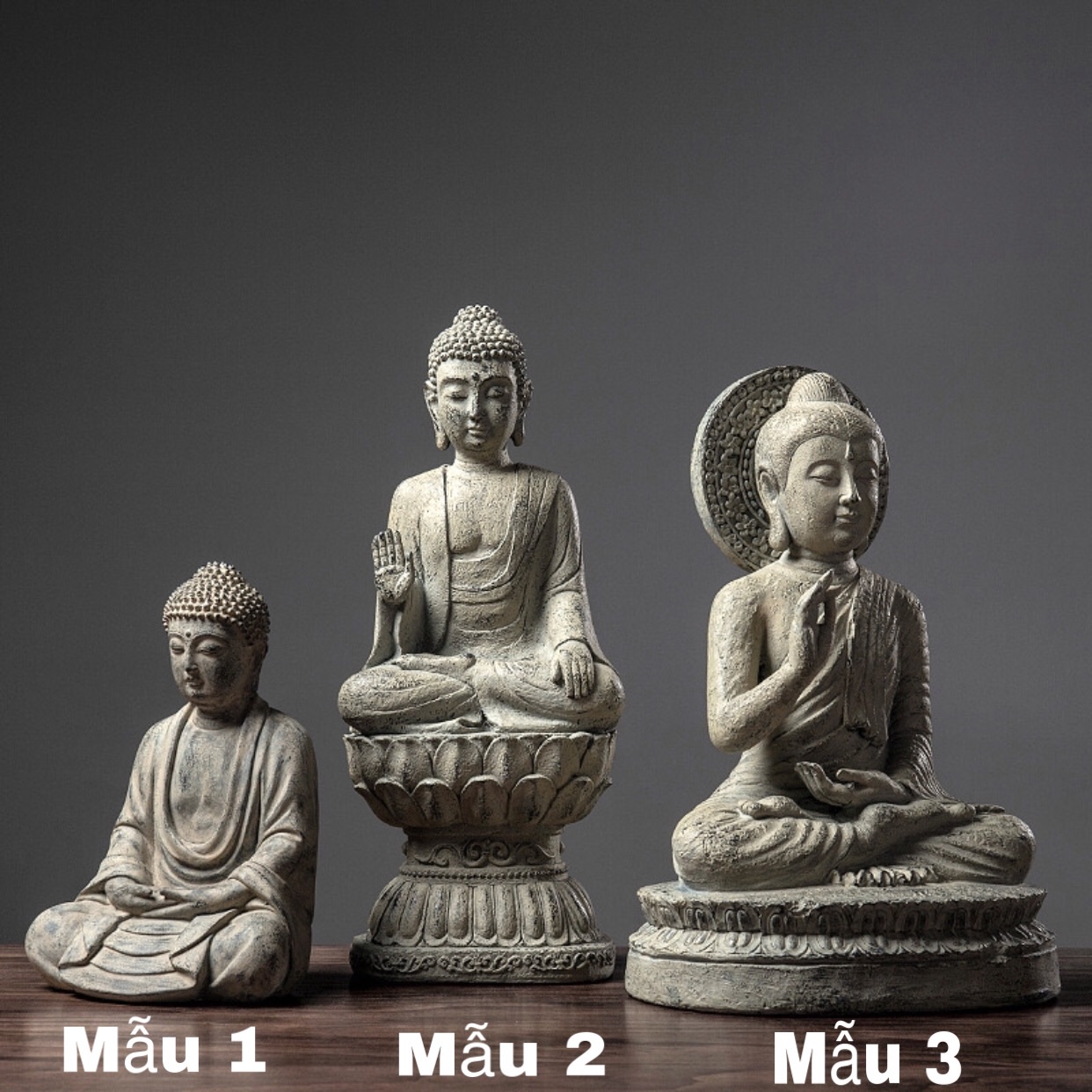 Tượng Phật để bàn trà, phối lũa, tiểu cảnh, deco thuỷ sinh,...