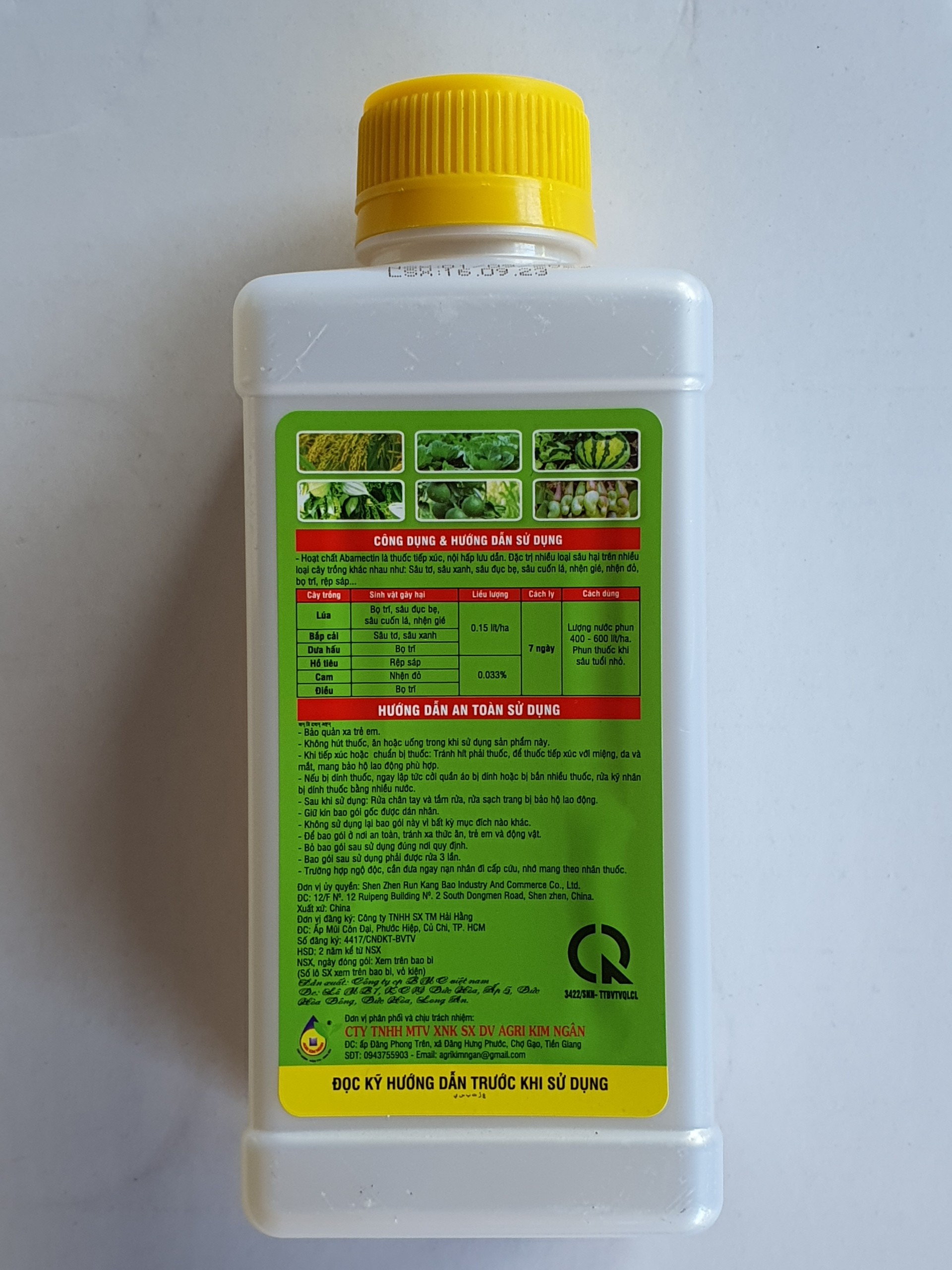 Thuốc trừ sâu 3,6 NƯỚC TRONG - Chai 450ml