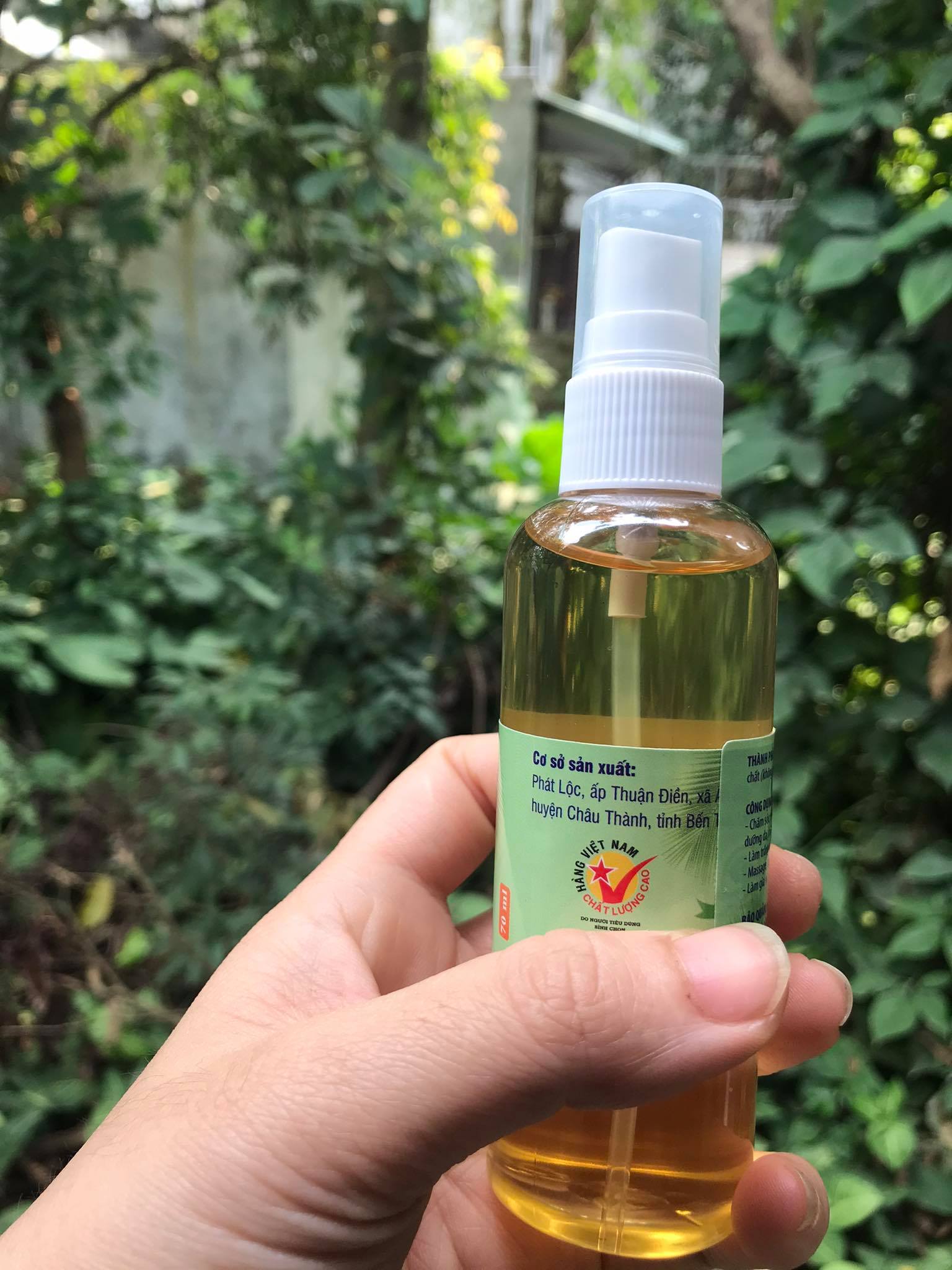 [Chai Xịt] Dầu Dừa 100% Nguyên Chất Nấu Thủ Công 130ml