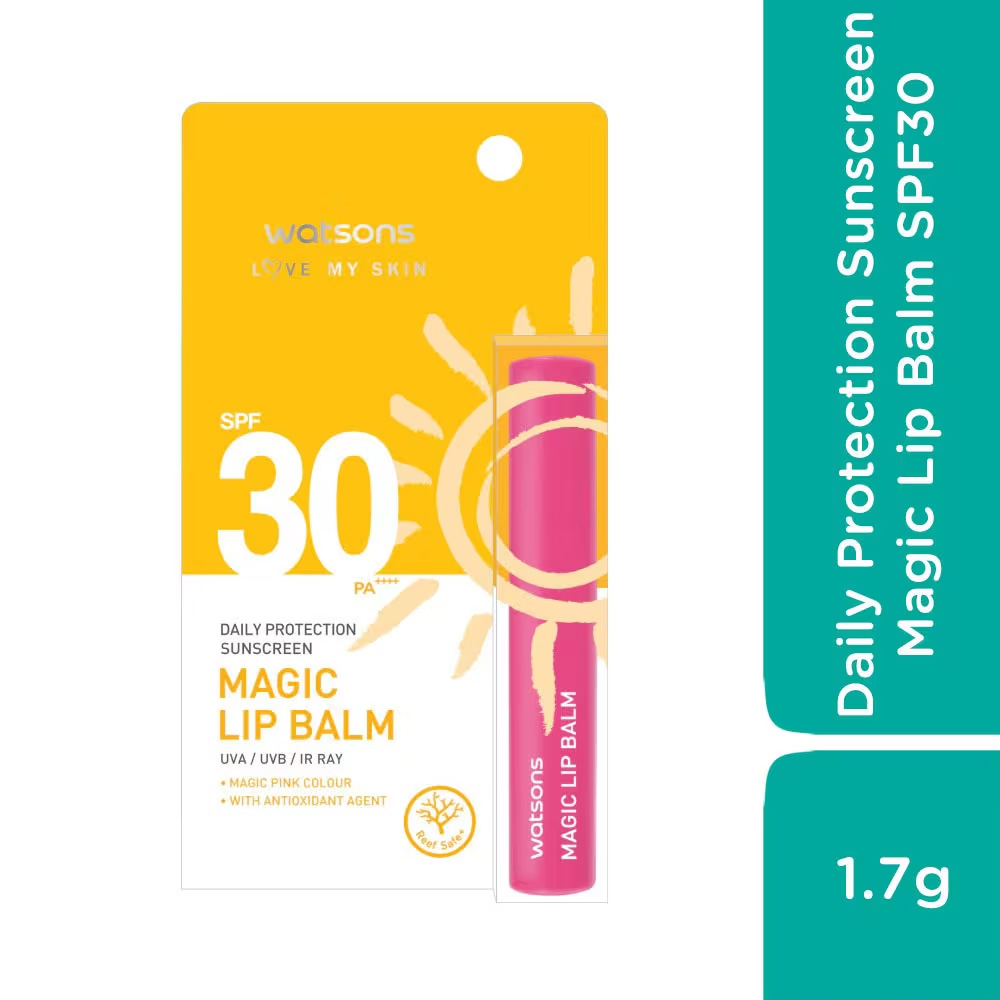 [MUA 2 TÍNH 1] Son Dưỡng Môi Chống Nắng Hằng Ngày Watsons SPF30 PA+++ 1.7g