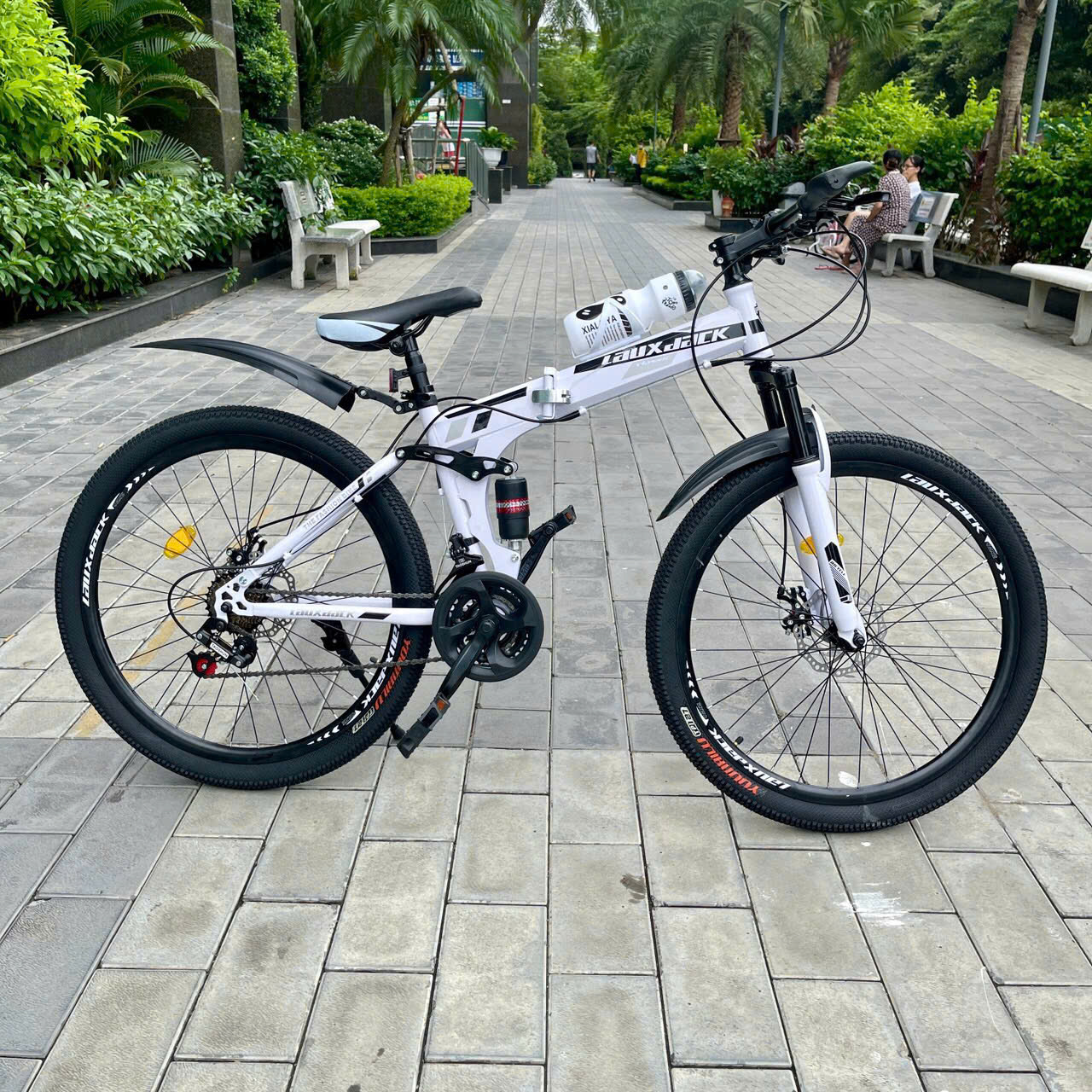 Xe đạp thể thao  laux jack nan hoa gấp gon - 26 inch kèm ảnh thật