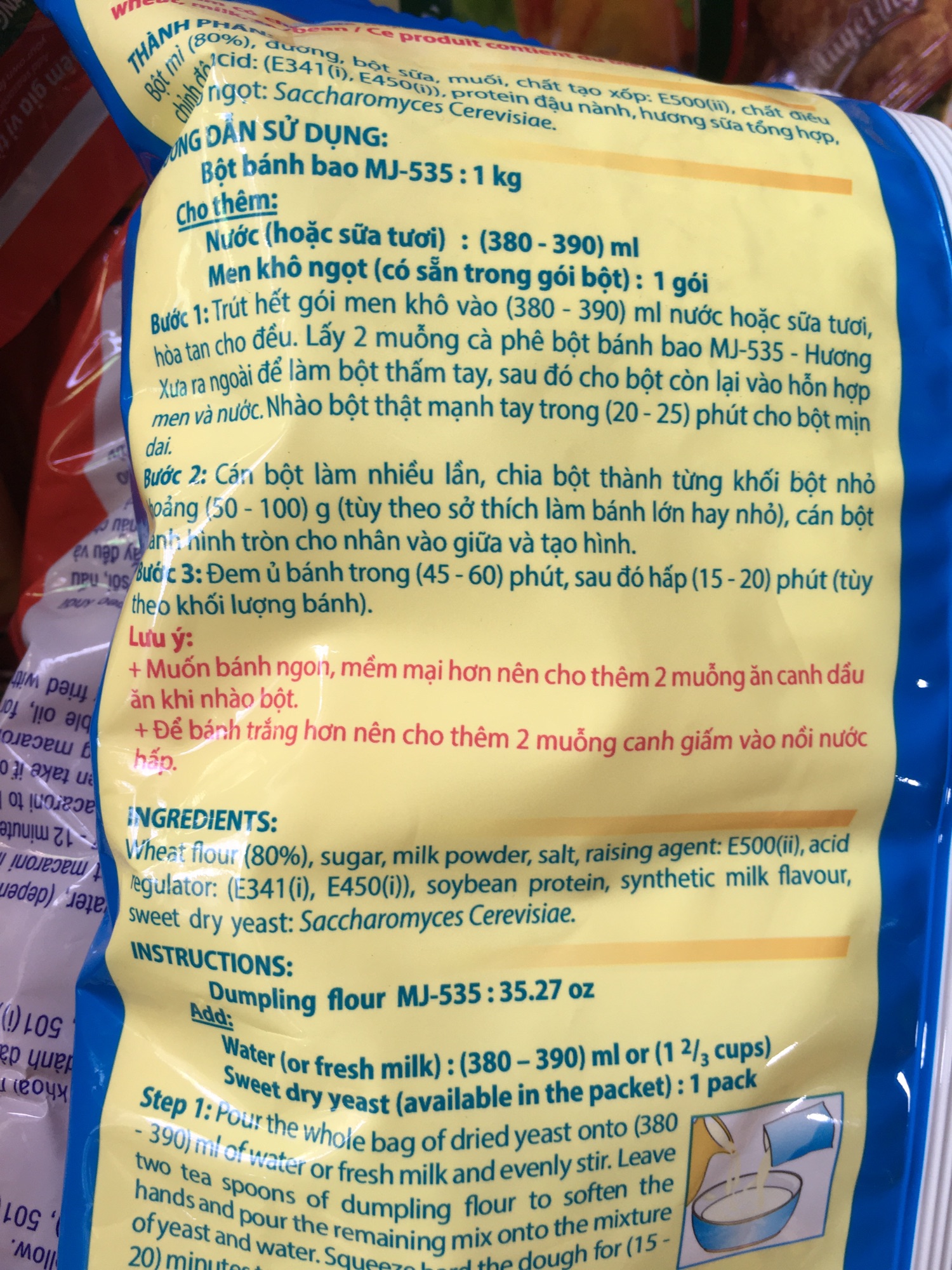 Bột bánh bao Mikko 1kg