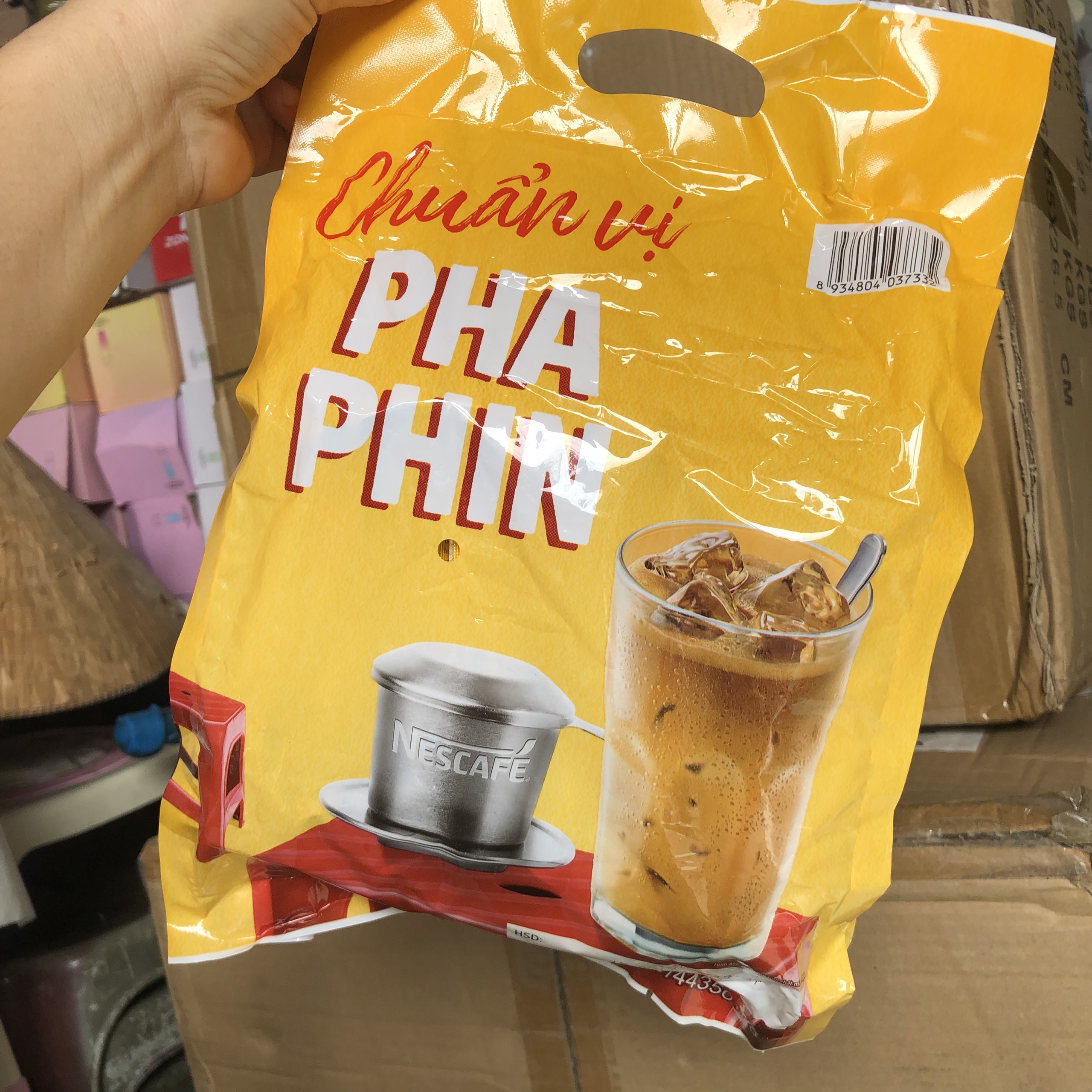 |HCM|Cà phê hòa tan Nescafé 3in1 cà phê sữa đá (Bịch 25 gói x 24 g)
