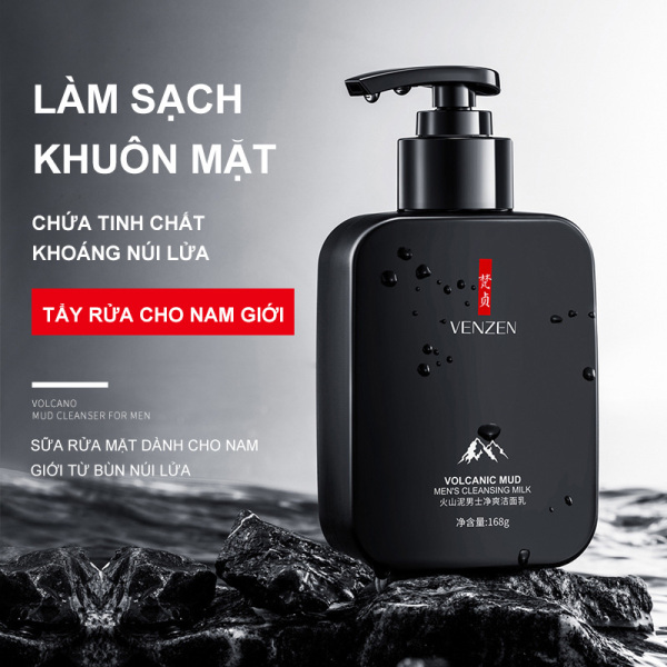 Sữa rửa mặt Nam VENEN than hoạt tính Ice Chuẩn Hãng Bao Check - Than Hoạt Tính Ngừa Dầu & Mềm Da- giá rẻ