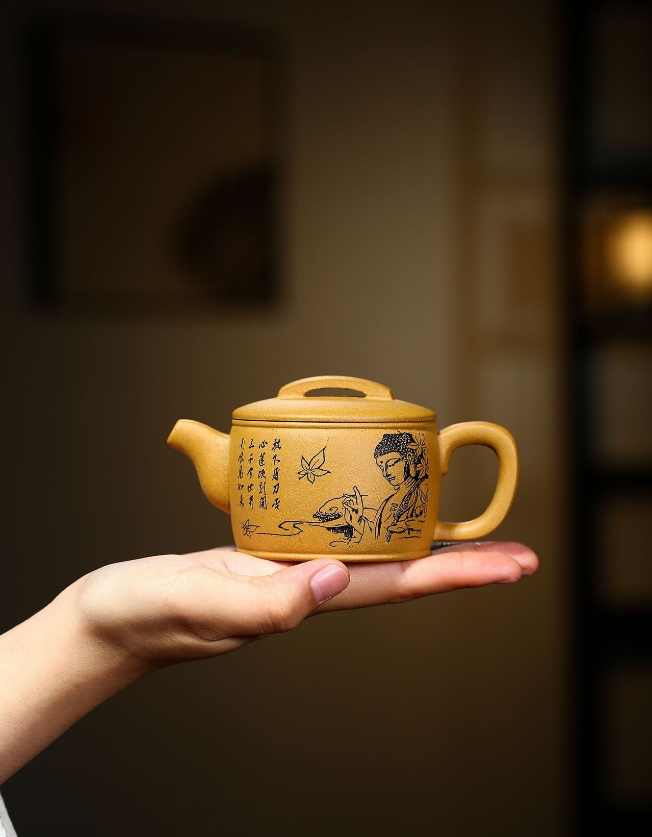 Ấm tử sa nghi hưng hán ngõa phật duyên 160 ml