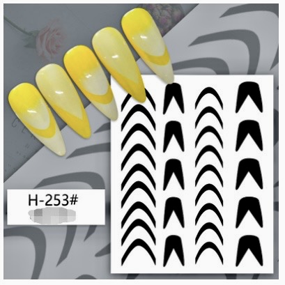 Stickers tạo hiệu ứng ombre, miếng dán làm ombre trang trí móng