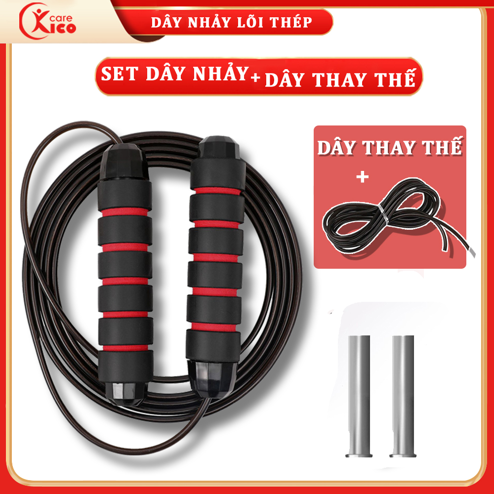 Dây nhảy đếm số, thể lực đàn hồi 2.9m KICO CARE, hỗ trợ luyện tập thể dục