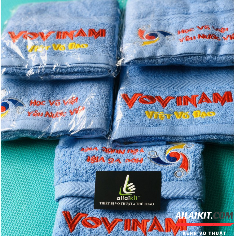 [HCM] {Khăn Vovinam Khăn mặt Khăn Tắm Cotton}  Cao Cấp Lưu Niệm Vovinam Ailaikit