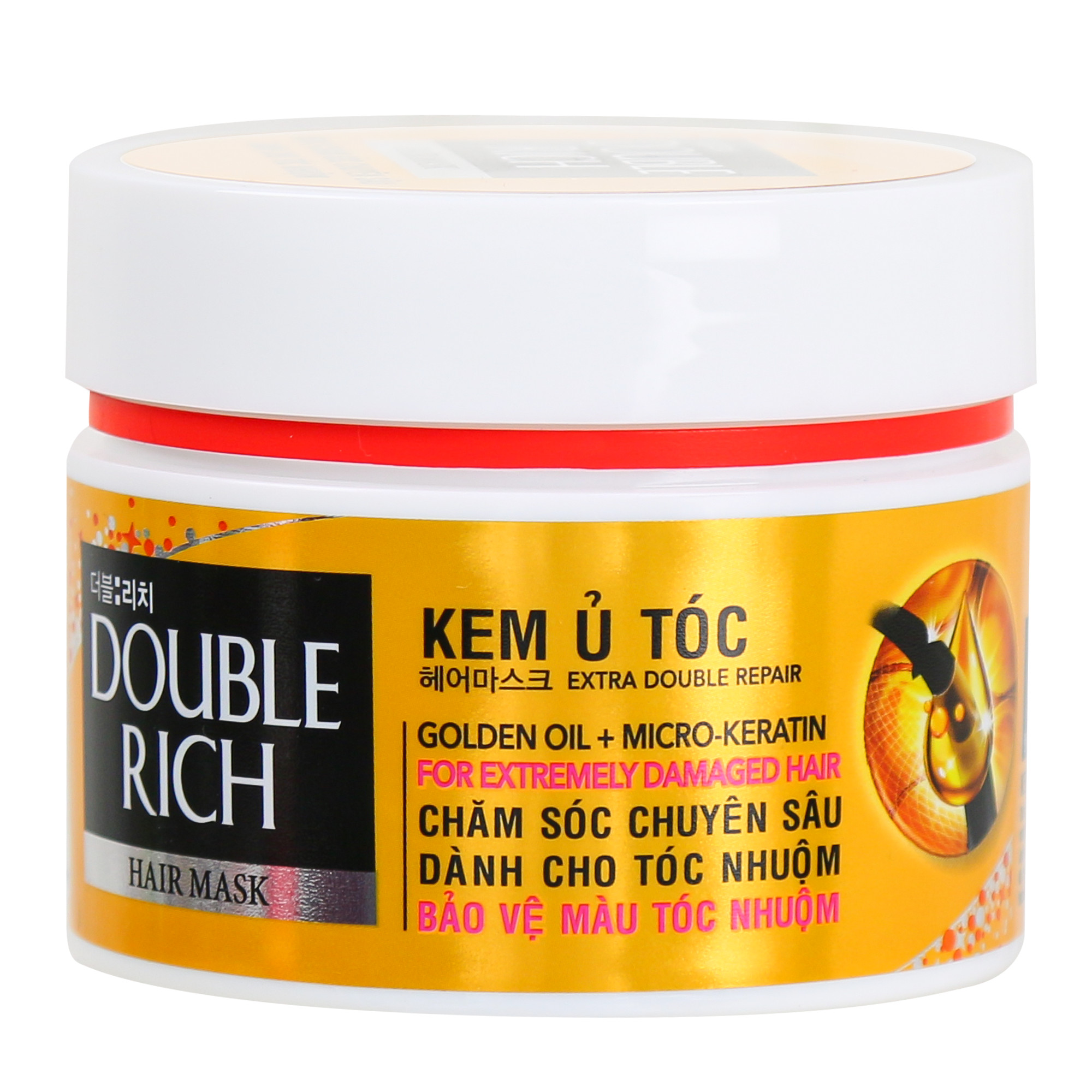 Kem ủ tóc phục hồi Double Rich chăm sóc tóc khô sơ và hư tổn 150ml