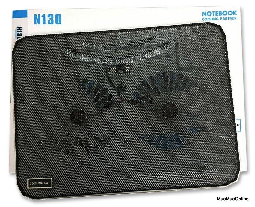 Đế Tản Nhiệt LapTop N130 2 Quạt Cao Cấp
