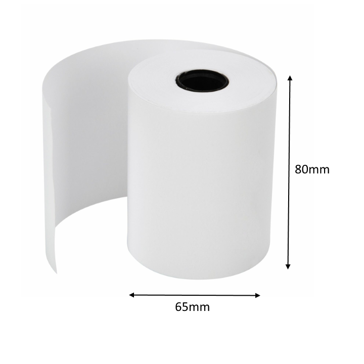 Thùng 50 Cuộn Giấy In Nhiệt K80 Phi 65 80x65mm