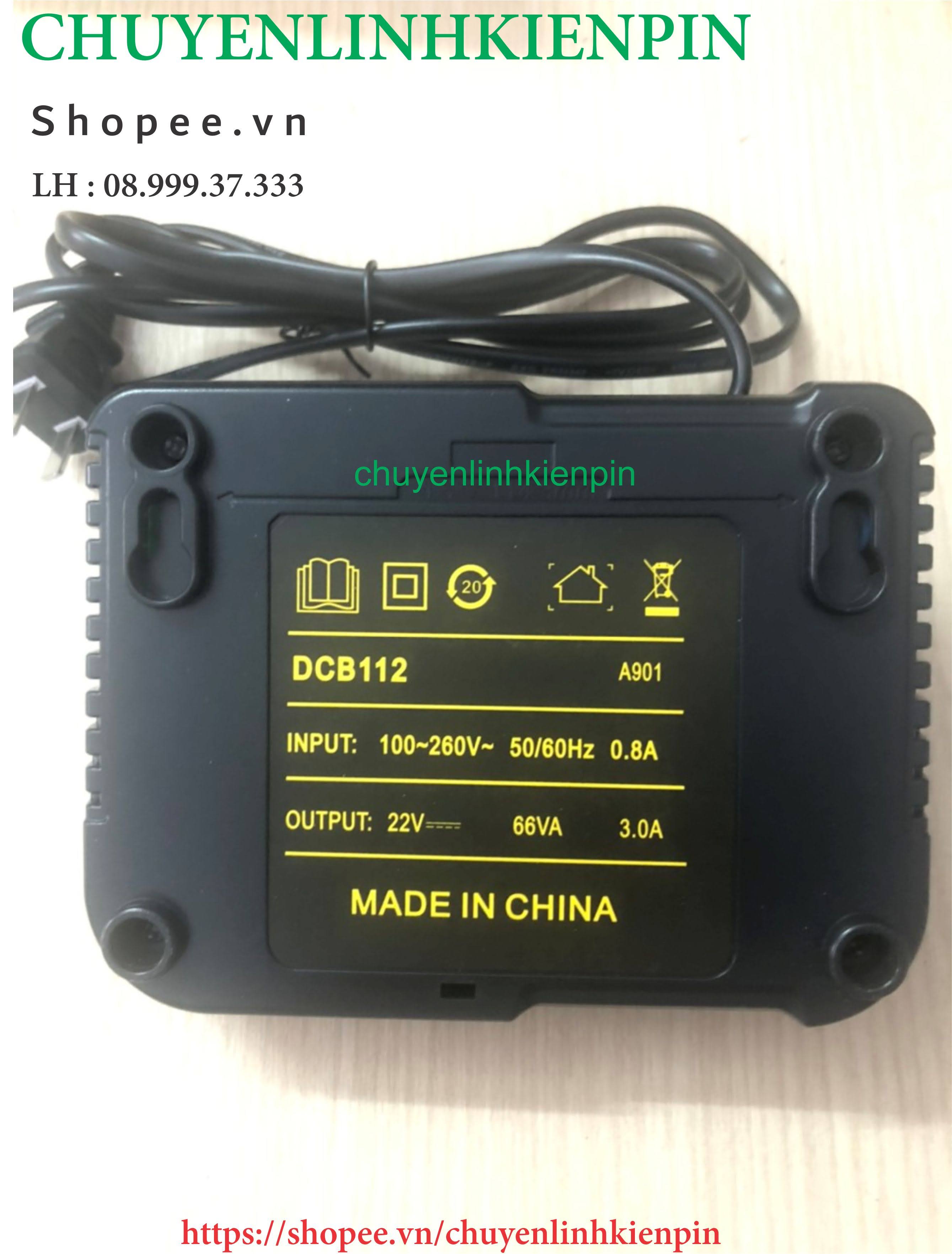 [HCM]Sạc pin Dewalt 108Vhoăc 14.418V|3A\\DCB112 ( BL64 6 )
