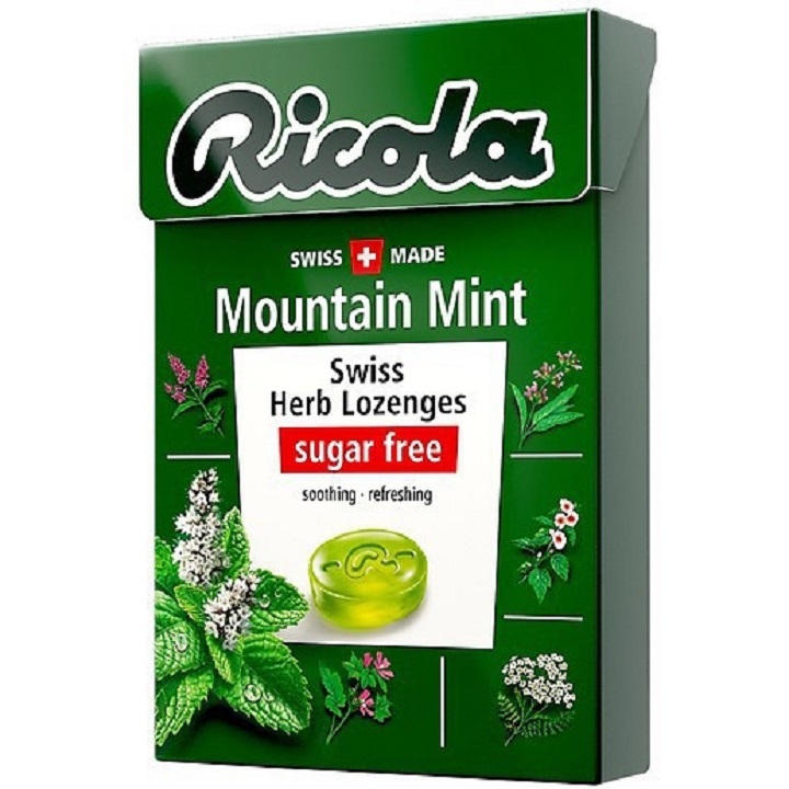 Kẹo ngậm thảo dược Ricola hộp 40g Thụy Sỹ
