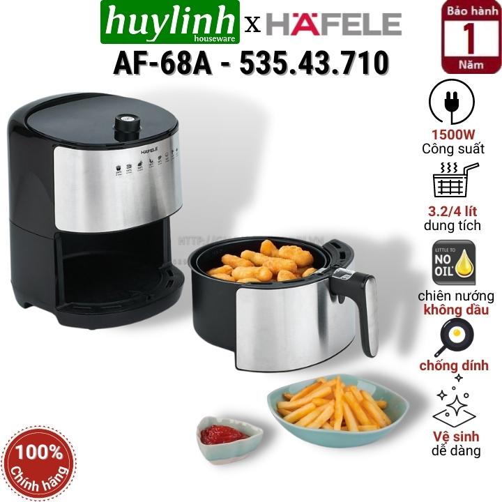 Nồi chiên không dầu điện tử Hafele AF-68A - 3.2 lít - 1500W - 8 chương trình - 535.43.710 - Hàng chính hãng