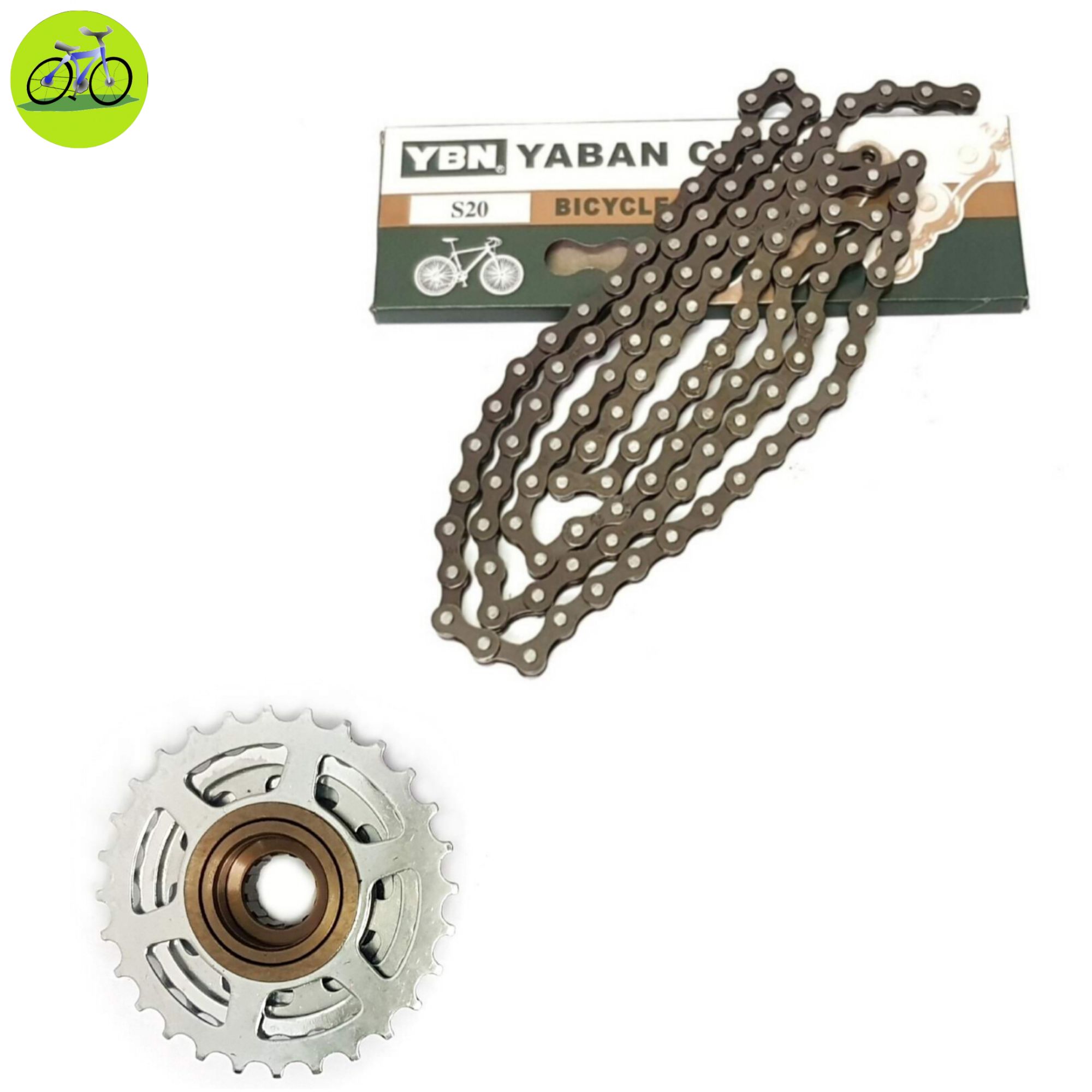 Combo Sên Xích và líp vặn xe đạp 7 tầng xi