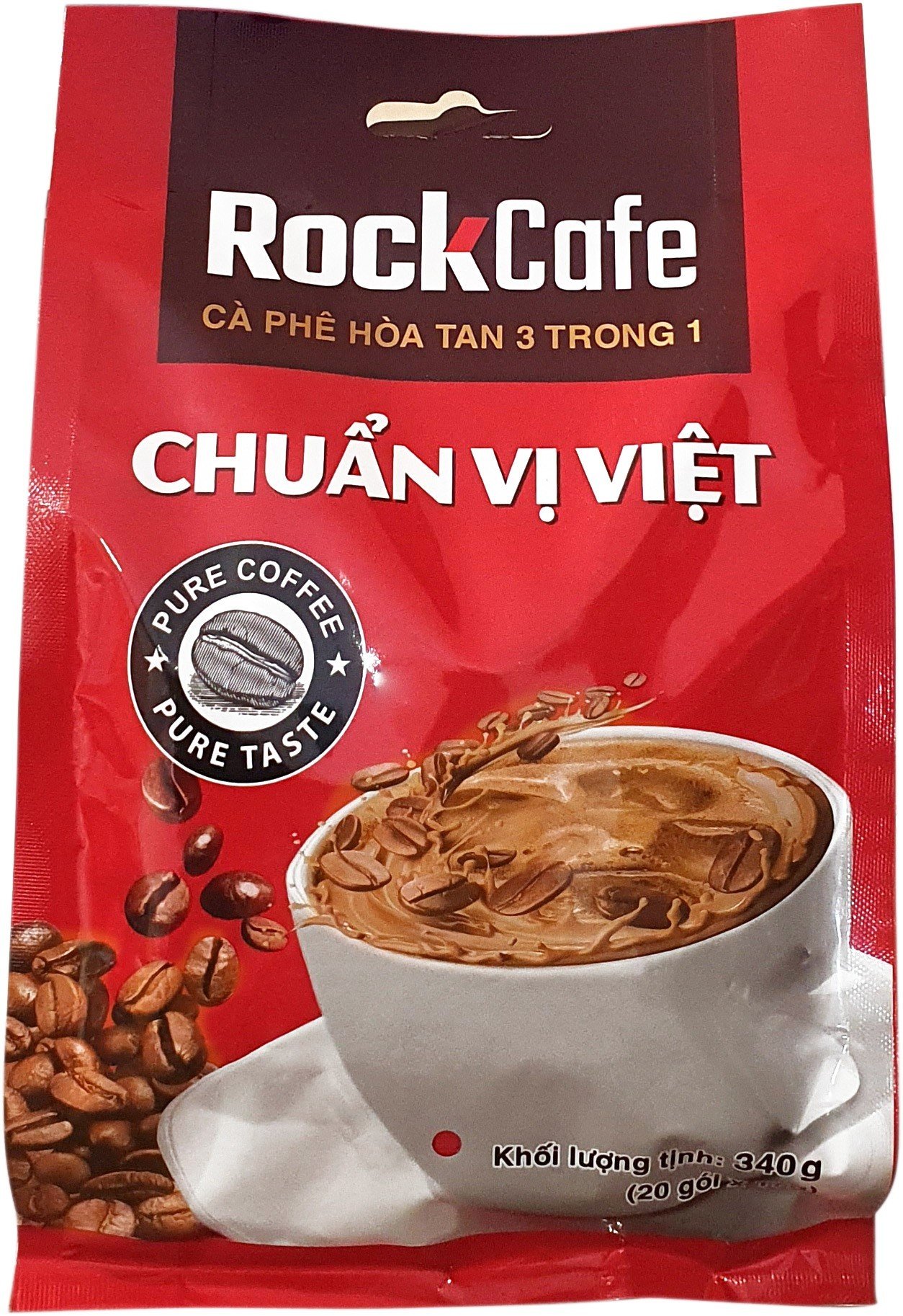 RockCafe - Cà phê hòa tan 3 trong 1 - Cafe Chuẩn Vị Việt - Thơm ngon - Đậm vị