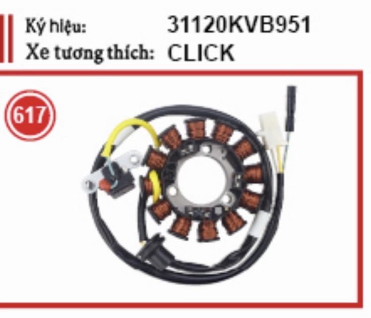 CUỘN DÂY MÁY PHÁT ĐIỆN XE CLICK