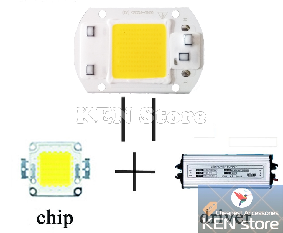 Bóng led 20W 30W 50W điện 220V AC