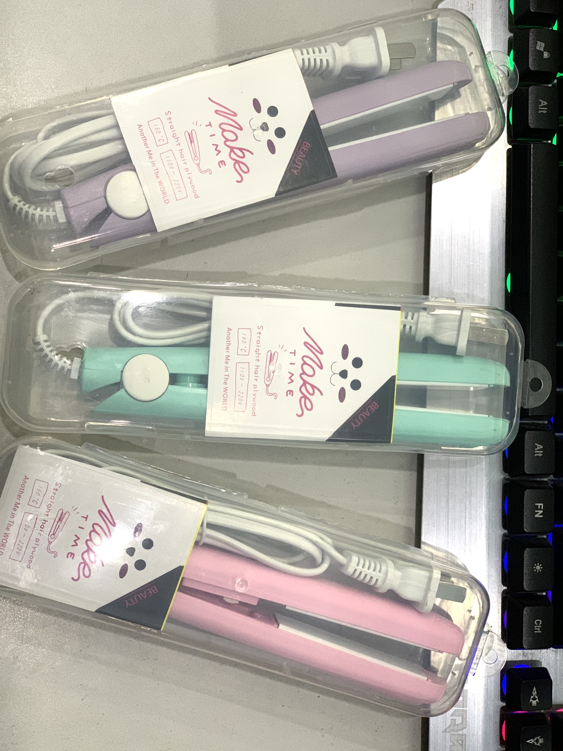 Máy kẹp duỗi tóc mini xịn có hộp