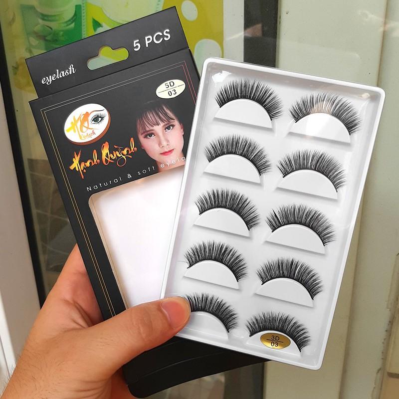5 cặp lông mi giả cong vút Natural & Soft Eyelash (số 03)