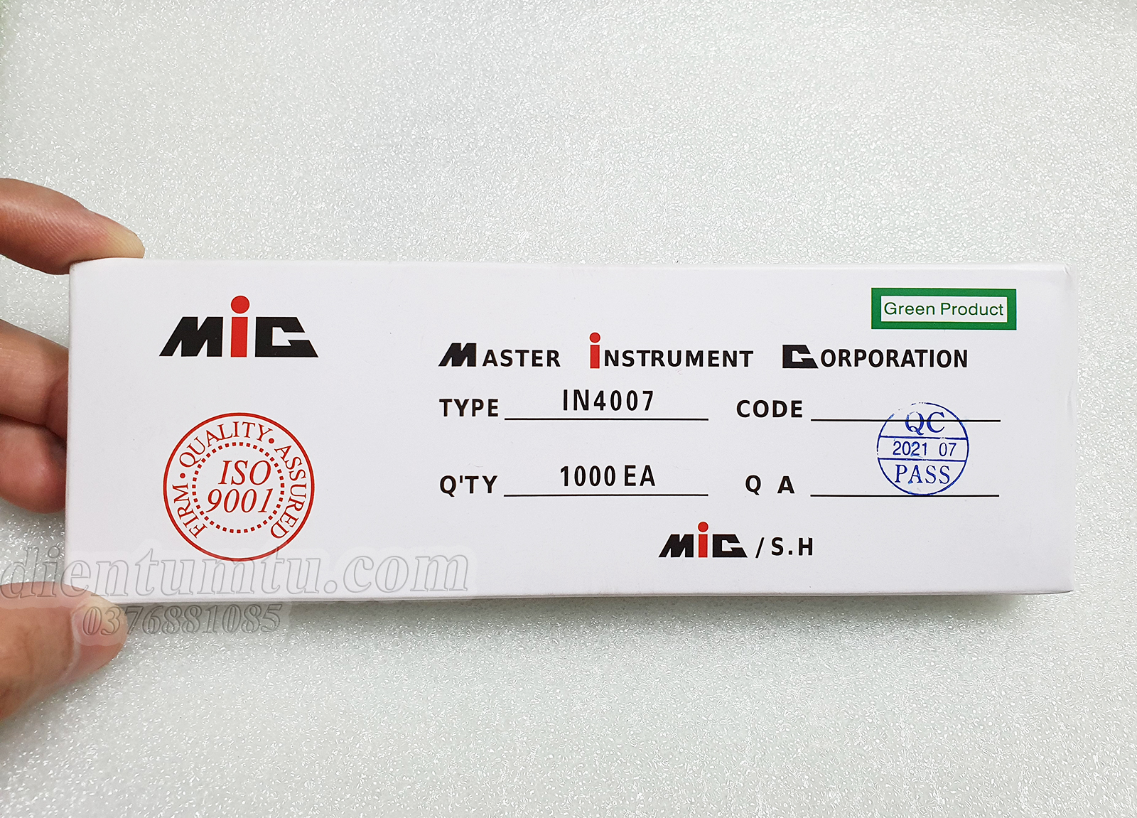 Đi ốt - Diode - 1N4007 1A 1000V DIP - combo 50 cái - 100 con