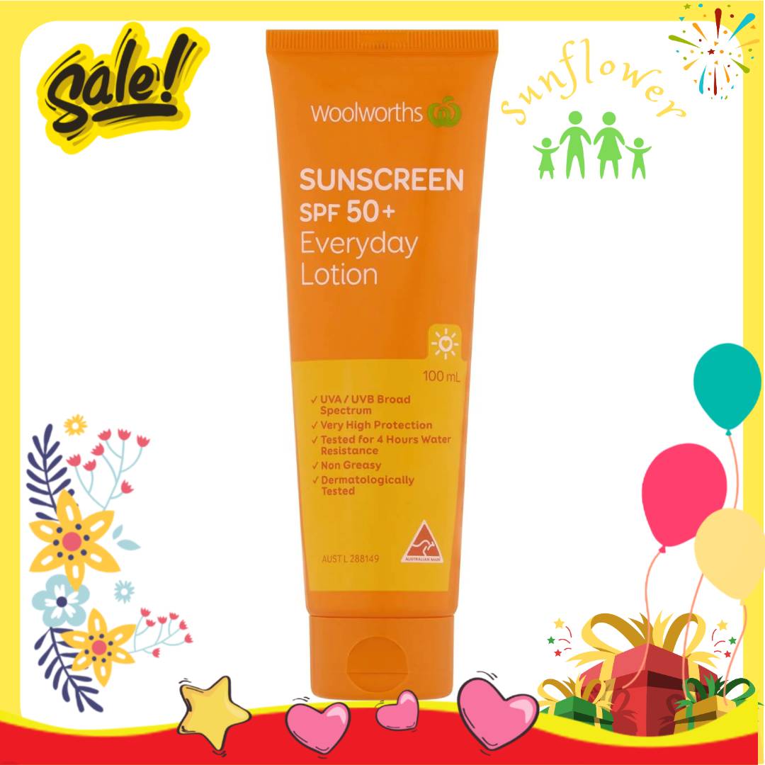 Kem chống nắng woolworths everyday spf 50+ tuýp 100ml