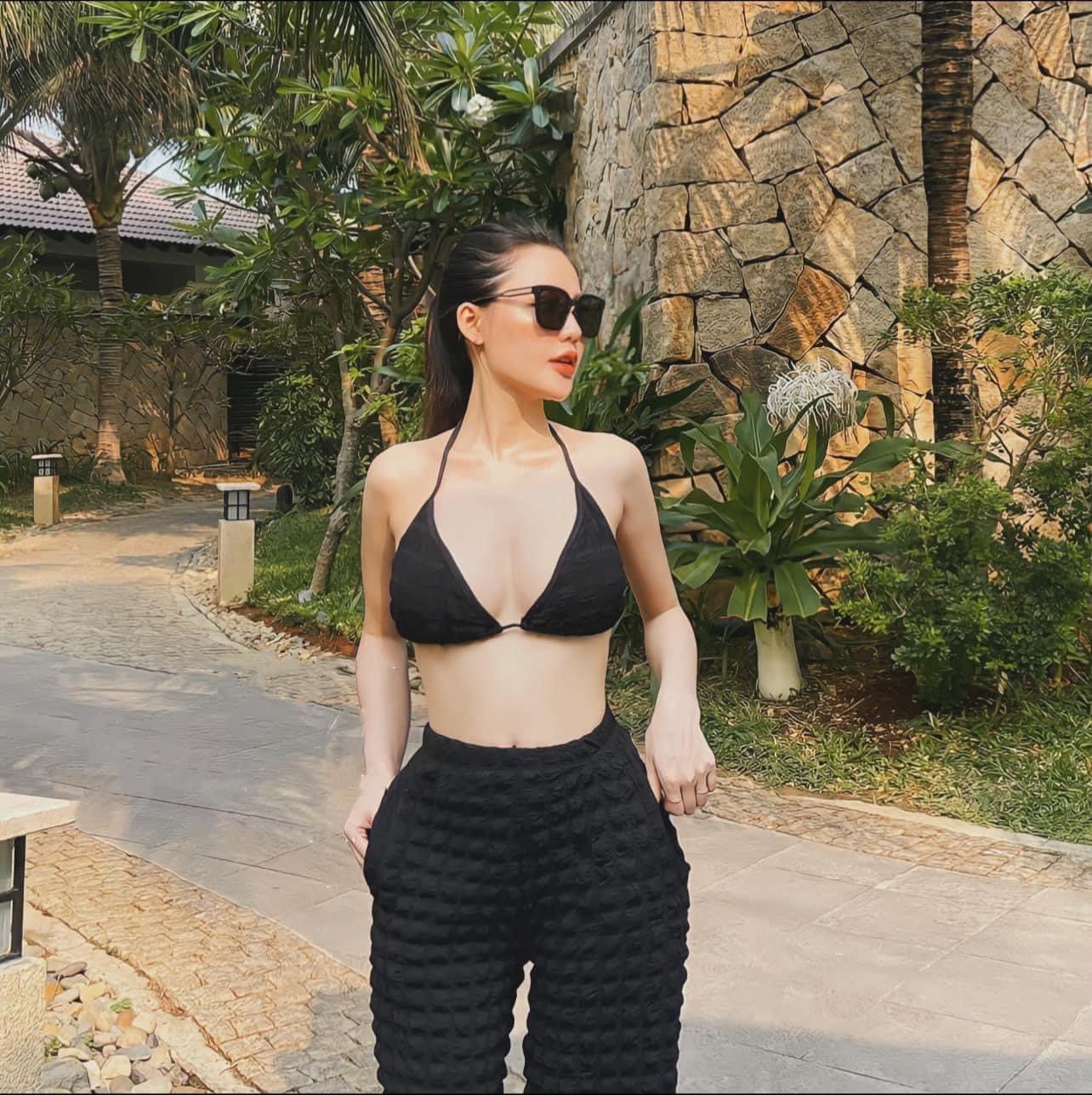 Set bikini 3 món,quần dài