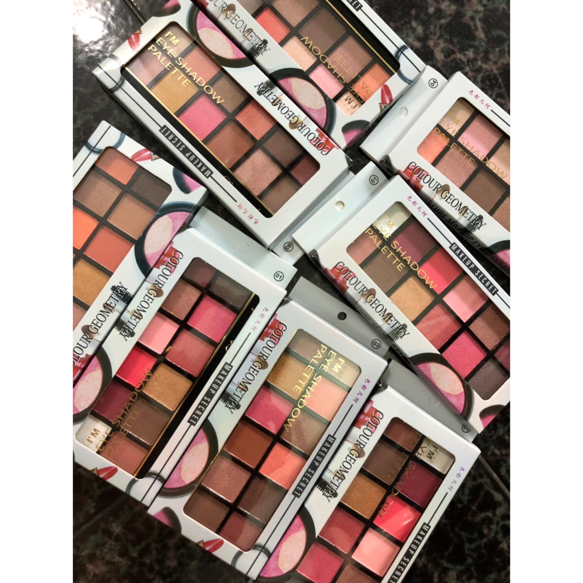 Set Phấn Mắt 12 Màu GEOMETRY Eye Shadow Palette (Hàng Nội Địa)